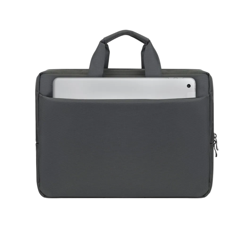Geantă pentru Laptop Rivacase Central, 15.6", Poliester, Gri