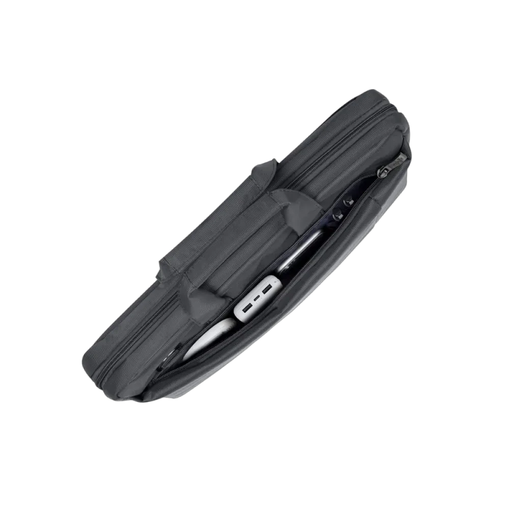 Geantă pentru Laptop Rivacase Central, 15.6", Poliester, Gri