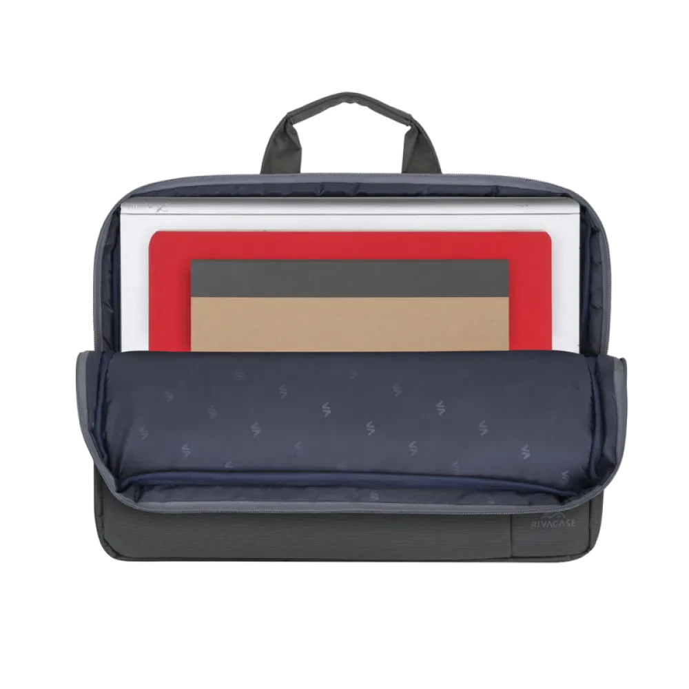 Geantă pentru Laptop Rivacase Central, 15.6", Poliester, Gri