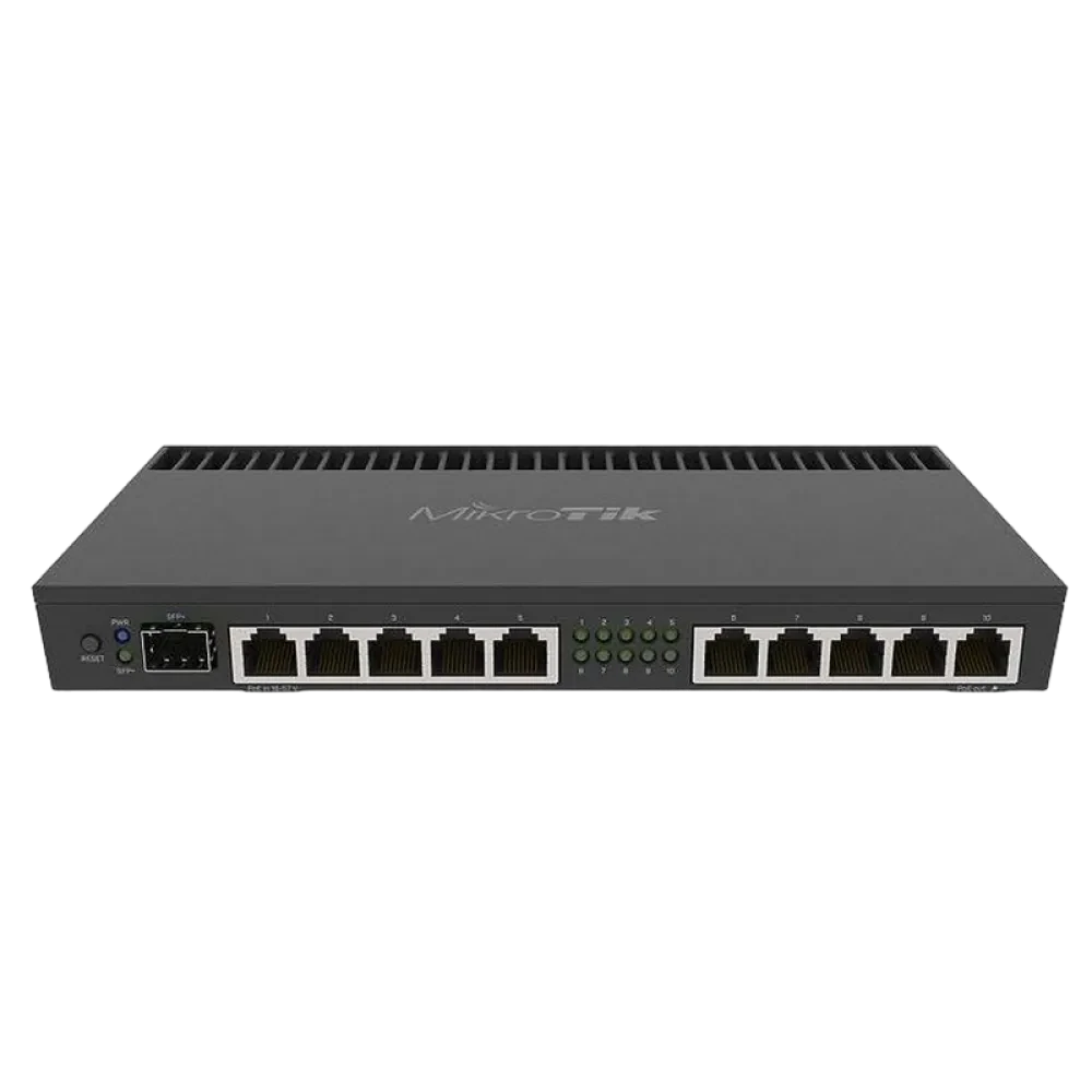 Router MikroTik RB4011iGS+RM, Negru