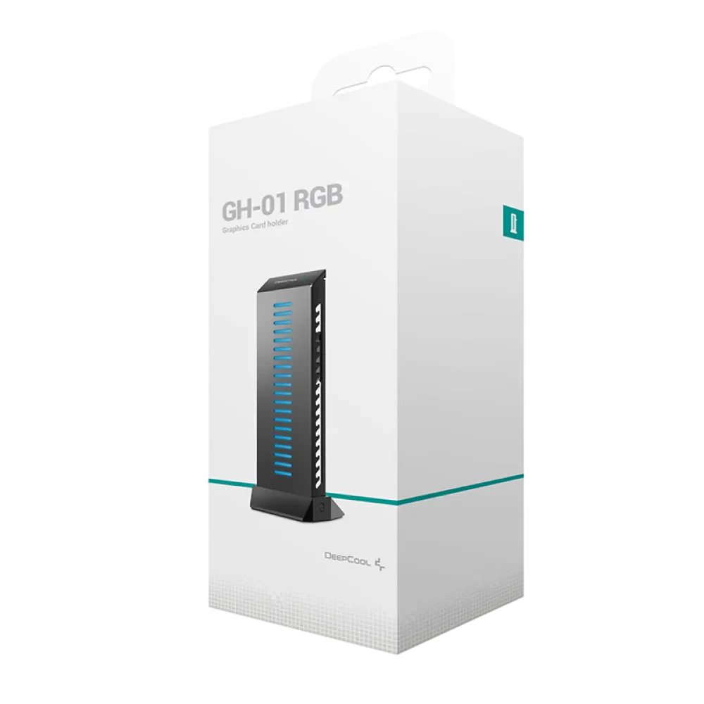 Suport pentru placă grafică Deepcool GH-01 A-RGB, Negru