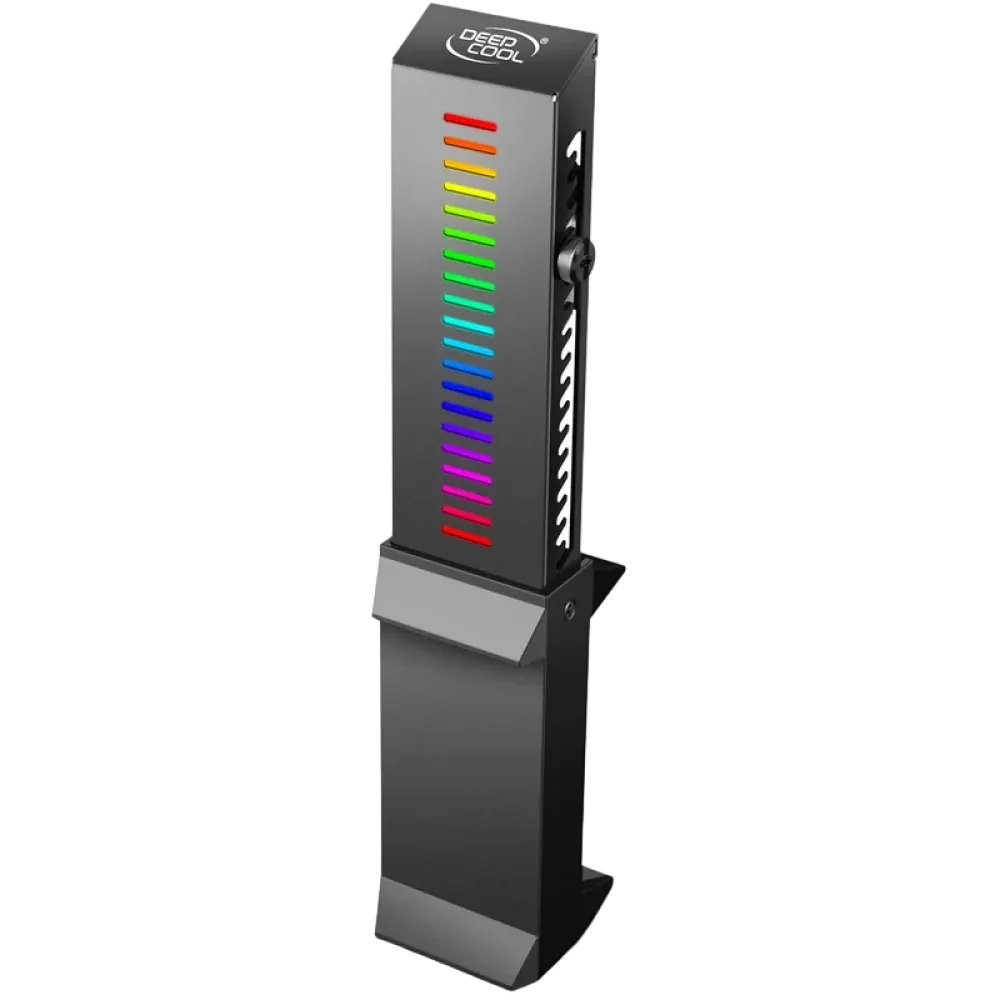 Suport pentru placă grafică Deepcool GH-01 A-RGB, Negru