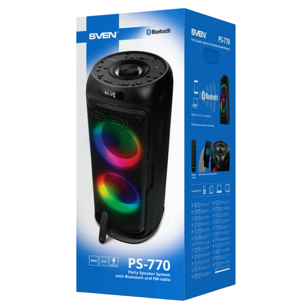 Аудиосистема SVEN PS-770, Чёрный