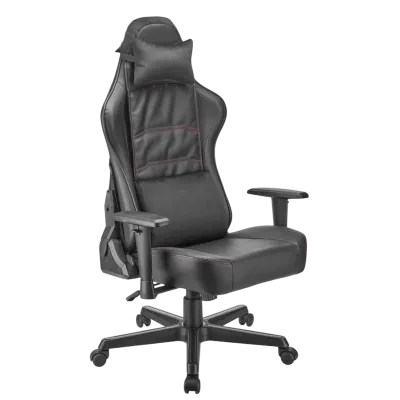 Scaun Gaming Lumi CH09-10, PVC Piele, Negru