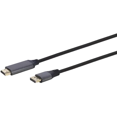 Видеокабель Cablexpert CC-DP-HDMI-4K-6, DisplayPort (M) - HDMI (M), 1,8м, Чёрный