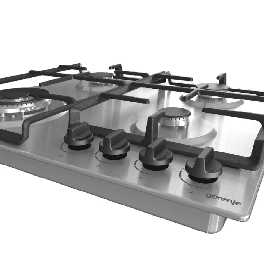 Plită pe gaz Gorenje GW 641 EBX, Oțel inoxidabil