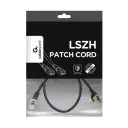 Патч-корд Cablexpert PP6A-LSZHCU-0.5M, Cat6A SSTP, 0,5м, Чёрный