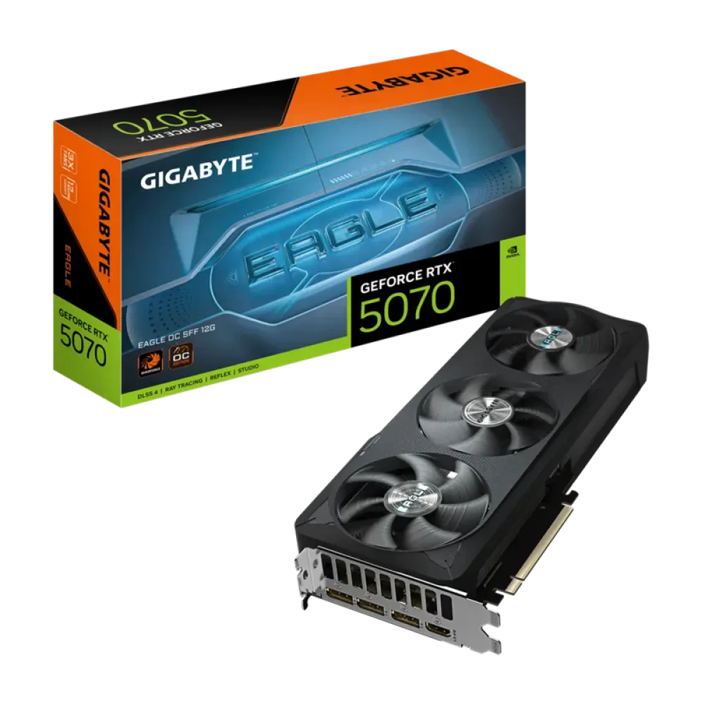 Видеокарта Gigabyte GV-N5070EAGLE OC-12GD, 12ГБ GDDR7 192бит 