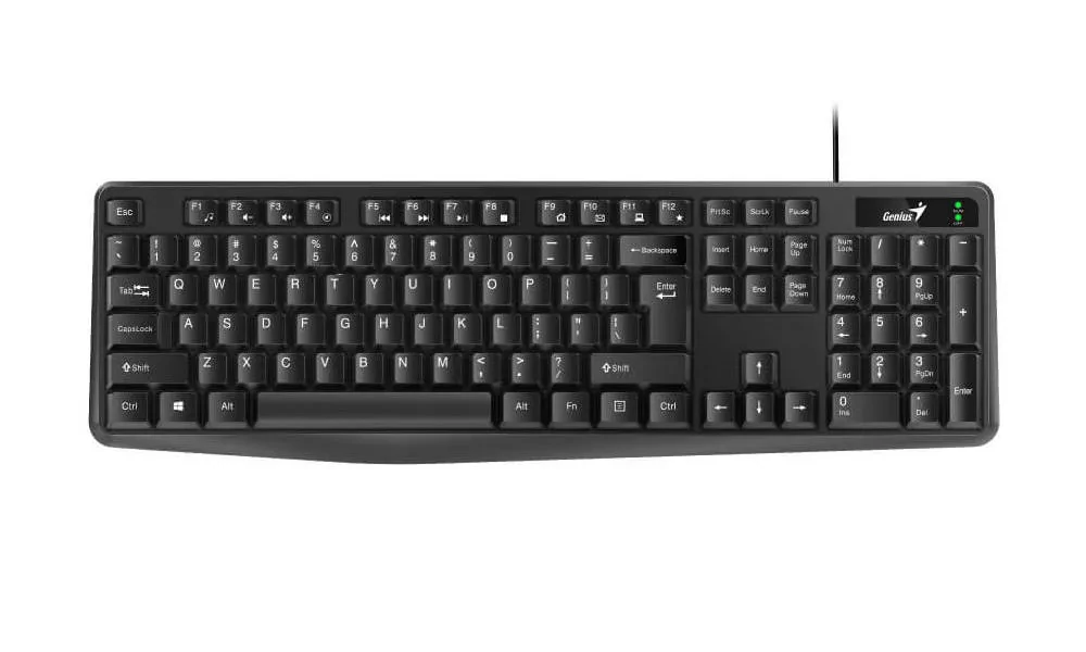 Клавиатура Genius KB-117, Проводное, Чёрный