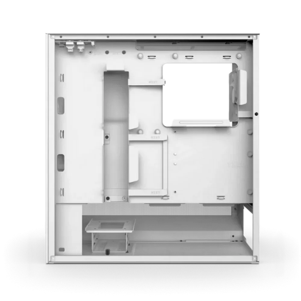 Carcasă PC NZXT H5 Flow, Midi-Tower, Fără PSU, Alb