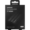 Внешний портативный SSD накопитель Samsung Portable SSD T7 Shield, 1 ТБ, Чёрный (MU-PE1T0S/WW)