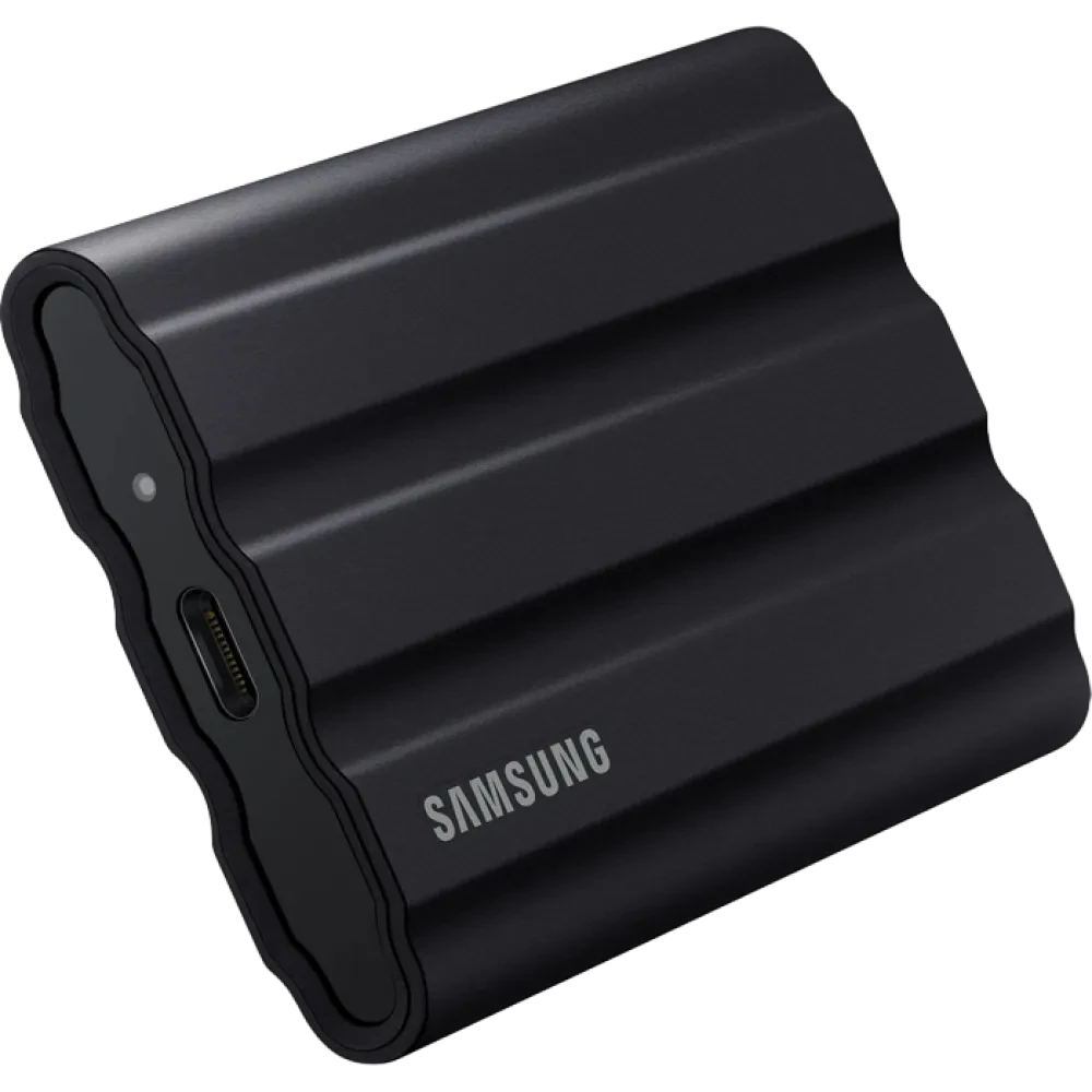 Внешний портативный SSD накопитель Samsung Portable SSD T7 Shield, 1 ТБ, Чёрный (MU-PE1T0S/WW)