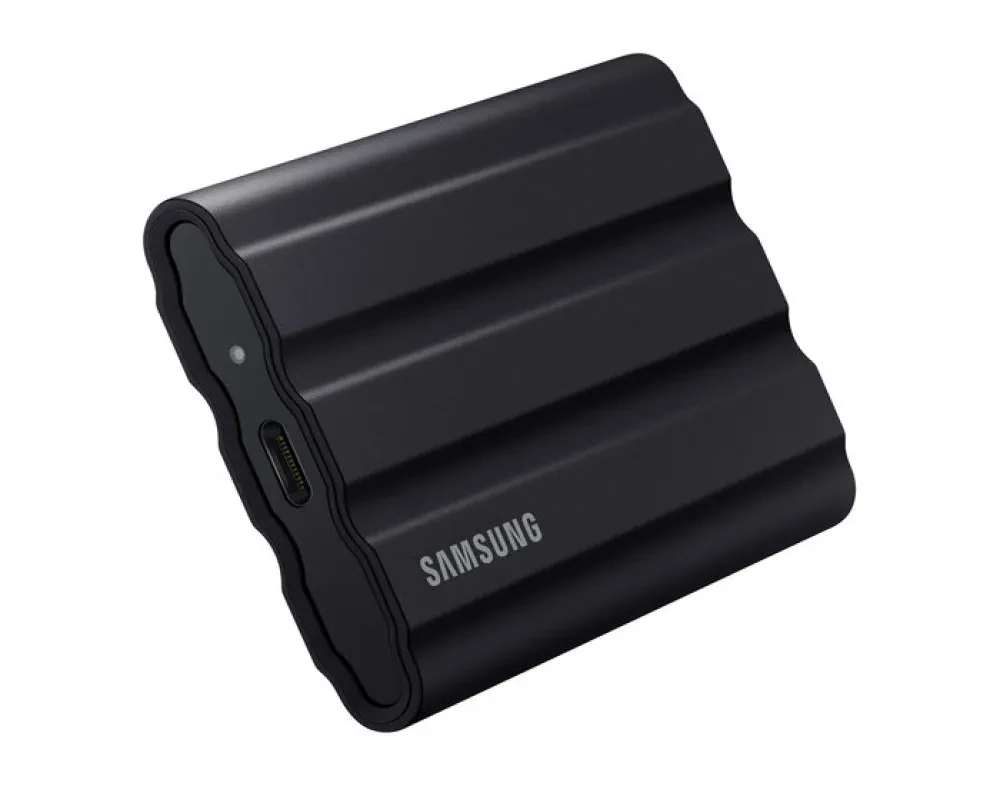 Внешний портативный SSD накопитель Samsung Portable SSD T7 Shield, 1 ТБ, Чёрный (MU-PE1T0S/WW)