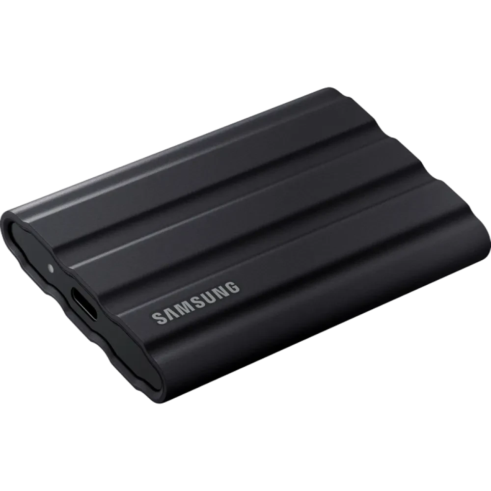 Внешний портативный SSD накопитель Samsung Portable SSD T7 Shield, 1 ТБ, Чёрный (MU-PE1T0S/WW)
