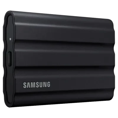 SSD portabil extern Samsung Portable SSD T7 Shield, 1 TB, Negru (MU-PE1T0S/WW)