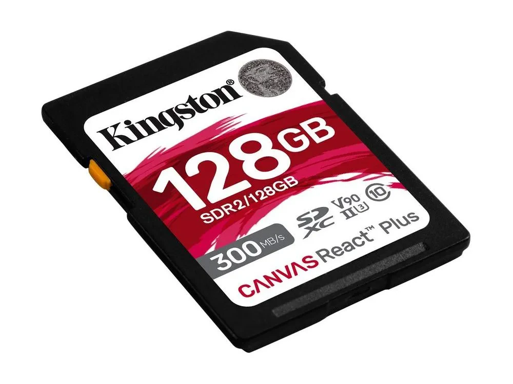 Карта памяти Kingston Canvas React Plus, 128Гб (SDR2/128GB)