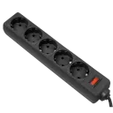 Сетевой фильтр Ultra Power UP3-B-6PPB, 5 Розеток, 1,8м, Чёрный