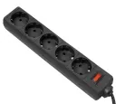 Сетевой фильтр Ultra Power UP3-B-6PPB, 5 Розеток, 1,8м, Чёрный