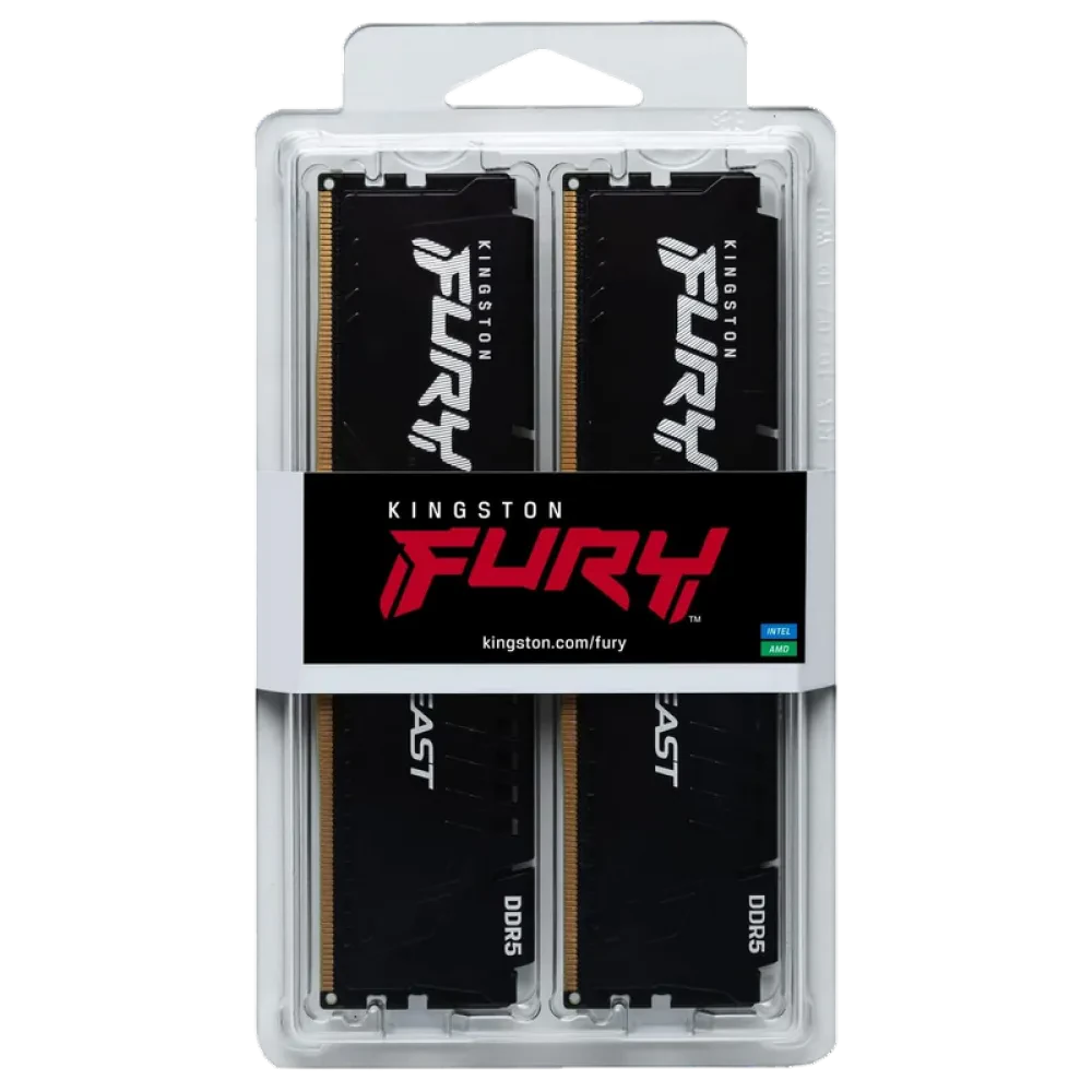 Memorie RAM Kingston FURY Beast, DDR5 SDRAM, 6000 MHz, 64GB, KF560C36BBEK2-64