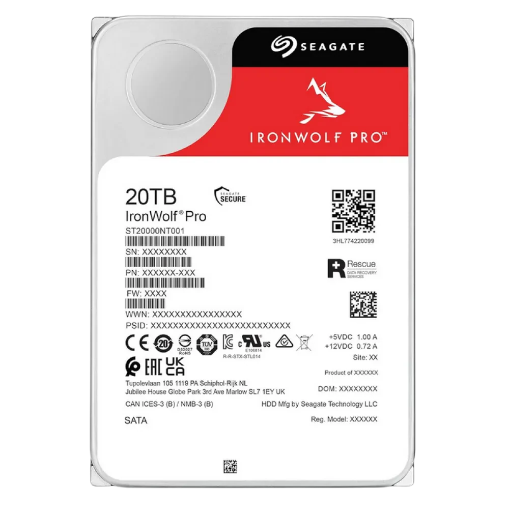 Unitate HDD Seagate IronWolf Pro, 3.5", 20 TB <ST20000NT001-FR>