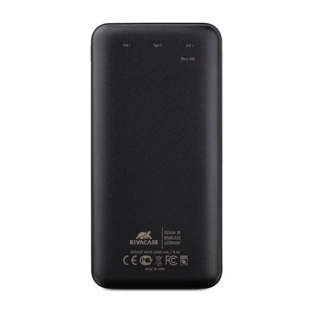 Acumulator extern Rivacase VA2120, 20000mAh, Negru