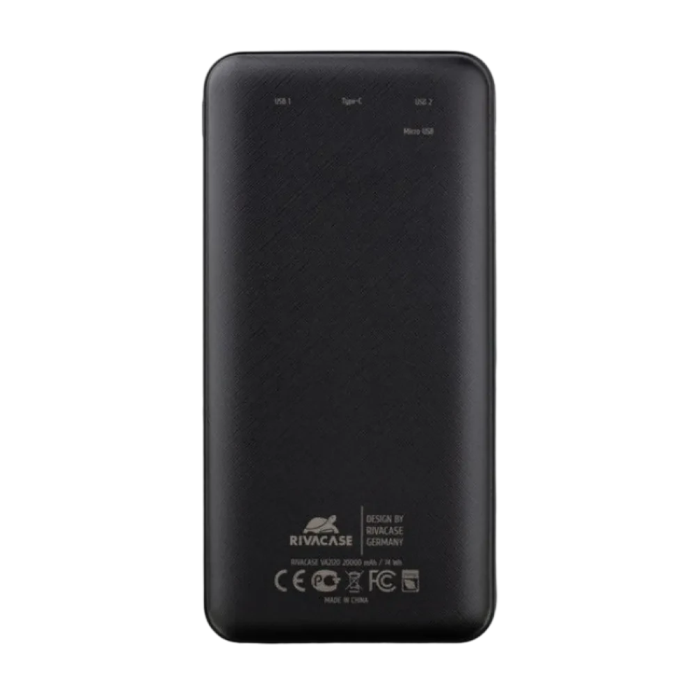 Acumulator extern Rivacase VA2120, 20000mAh, Negru