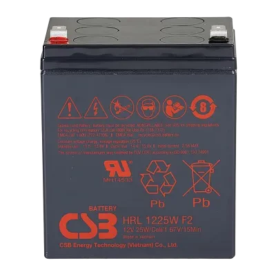 Аккумулятор для резервного питания CSB HRL1225W, 12В 6