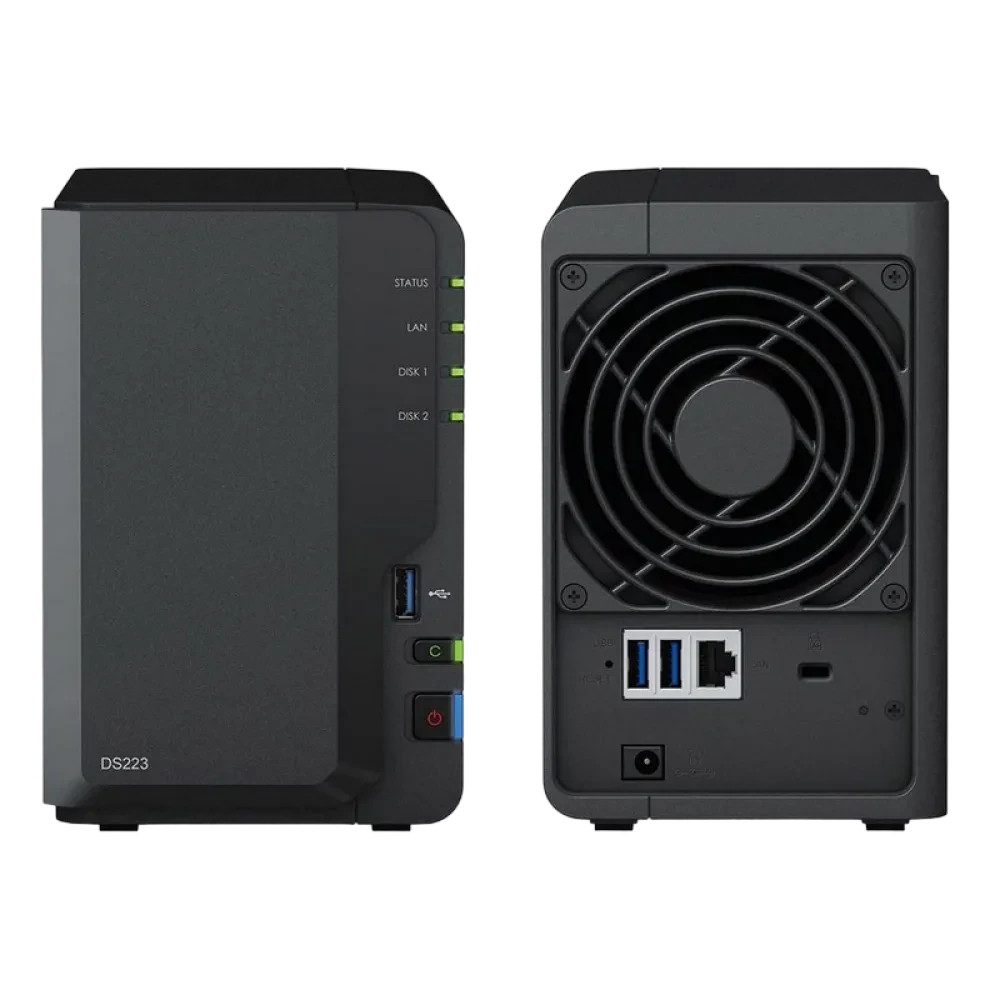 Stocare atașată la rețea SYNOLOGY DS223, Negru