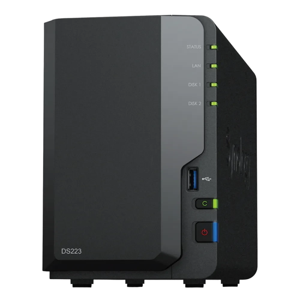 Stocare atașată la rețea SYNOLOGY DS223, Negru
