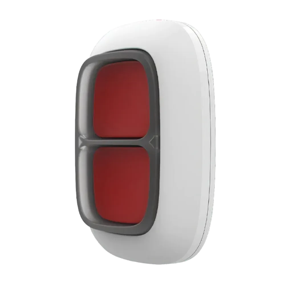 Buton de urgență Ajax DoubleButton, Alb