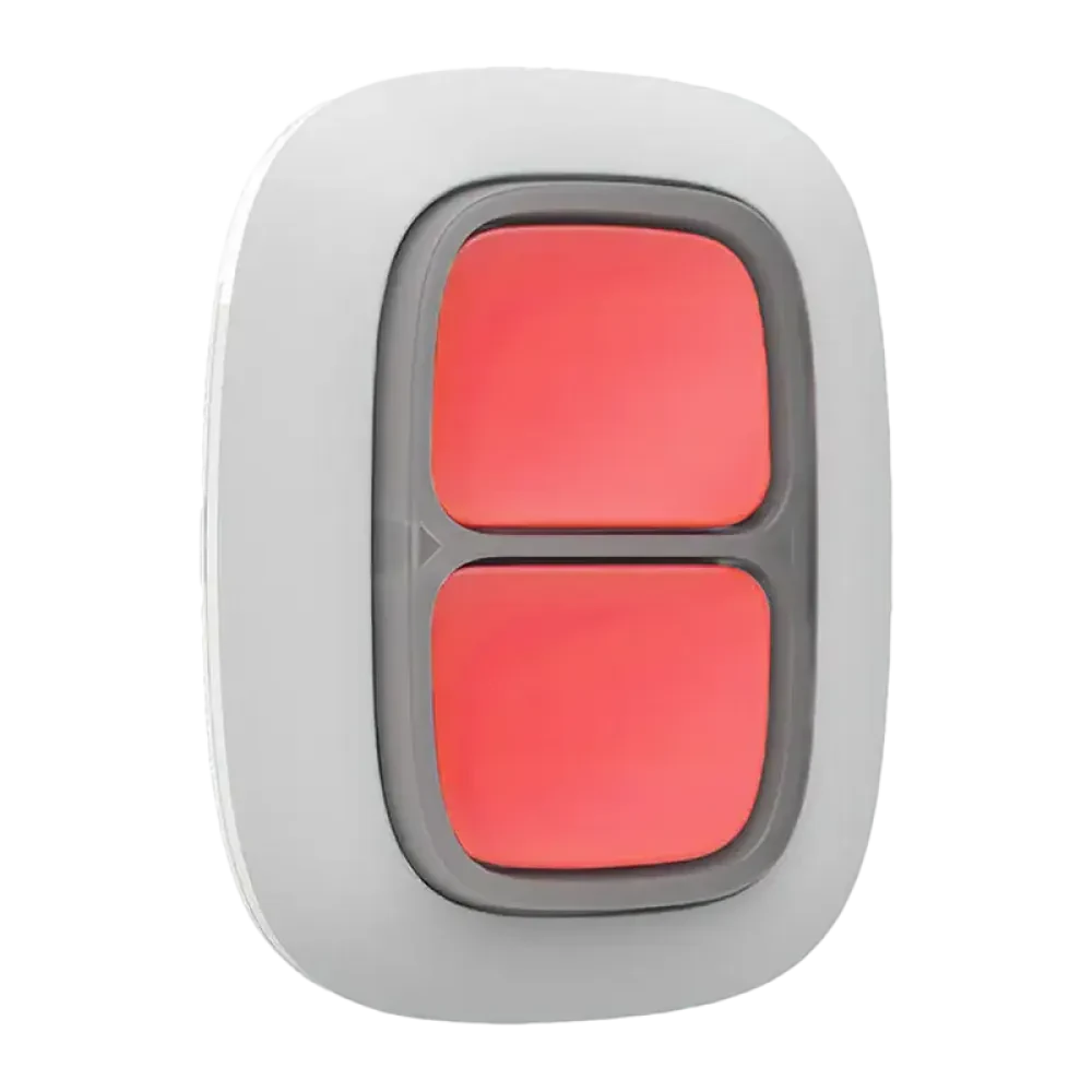 Buton de urgență Ajax DoubleButton, Alb
