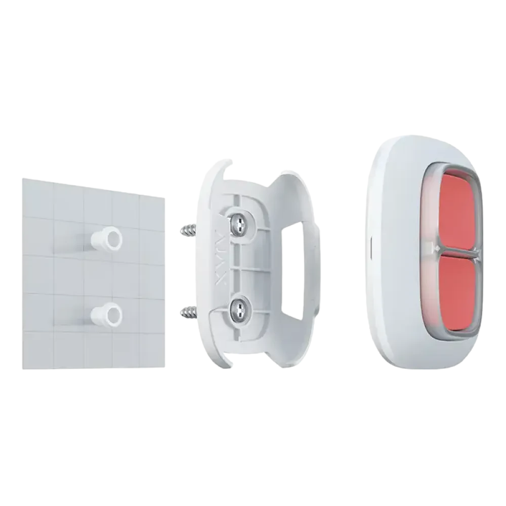 Buton de urgență Ajax DoubleButton, Alb