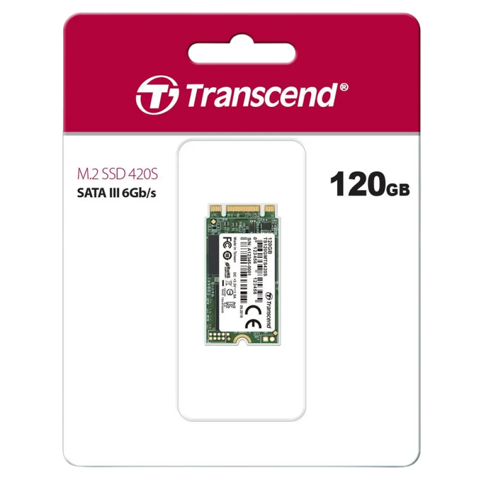 Unitate SSD Transcend 420S, 120GB, TS120GMTS420S