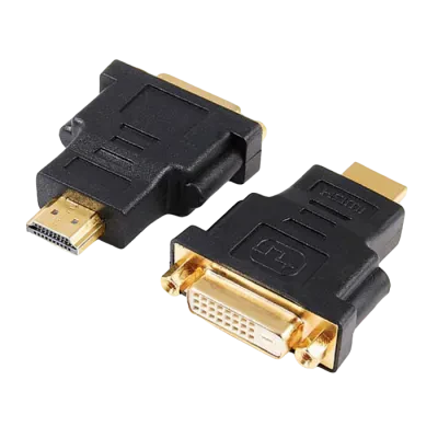 Видеоадаптер Cablexpert A-HDMI-DVI-3, HDMI (M) - DVI-D (F), 0,1м, Чёрный