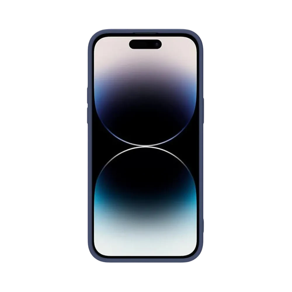 Husă Nillkin iPhone 14 Pro Max, CamShield Silky Silicone, Albastru