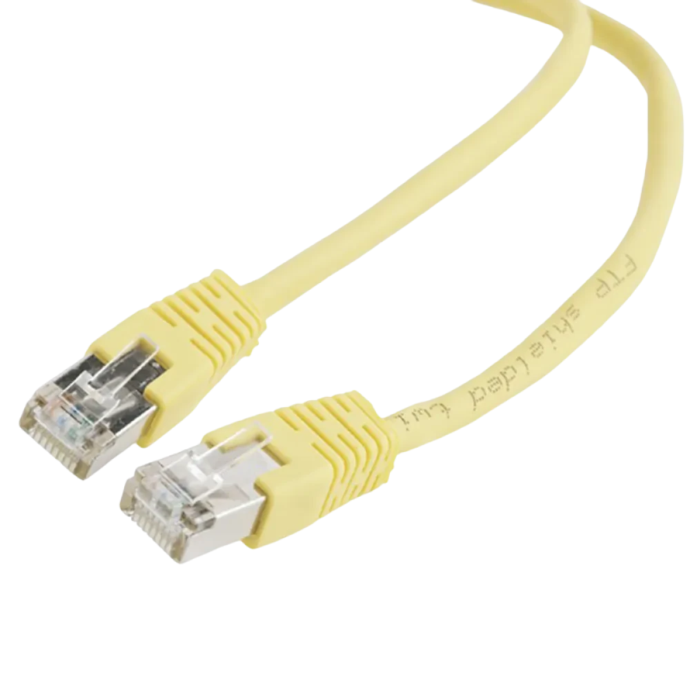 Patch cord Cablexpert PP22-0.5M/Y, Cat5e FTP, 0,5m, Galben