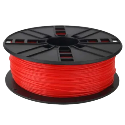 Filament pentru imprimantă 3D Gembird 3DP-ABS1.75-01-FR, ABS, Roșu Fluorescent, 1.75 mm, 1kg