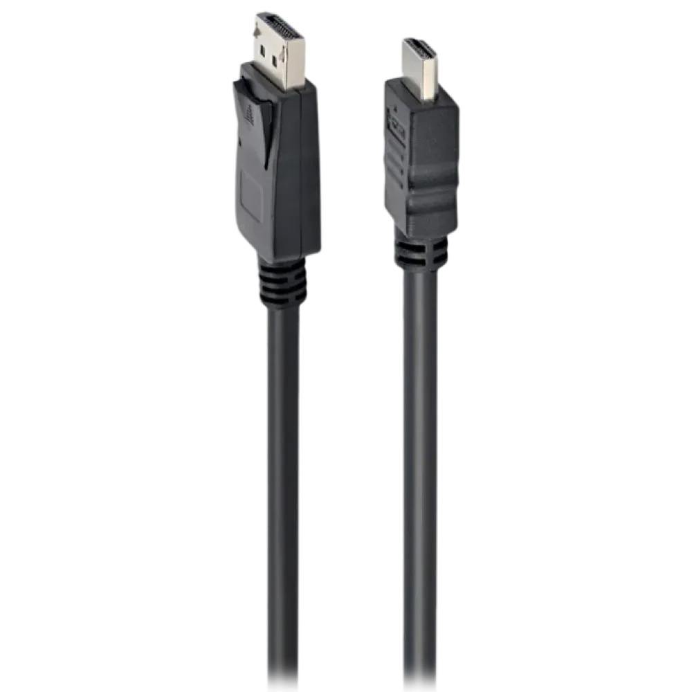 Видео кабель Cablexpert CC-DP-HDMI-3M, DisplayPort (M) - HDMI (M), 3м, Чёрный