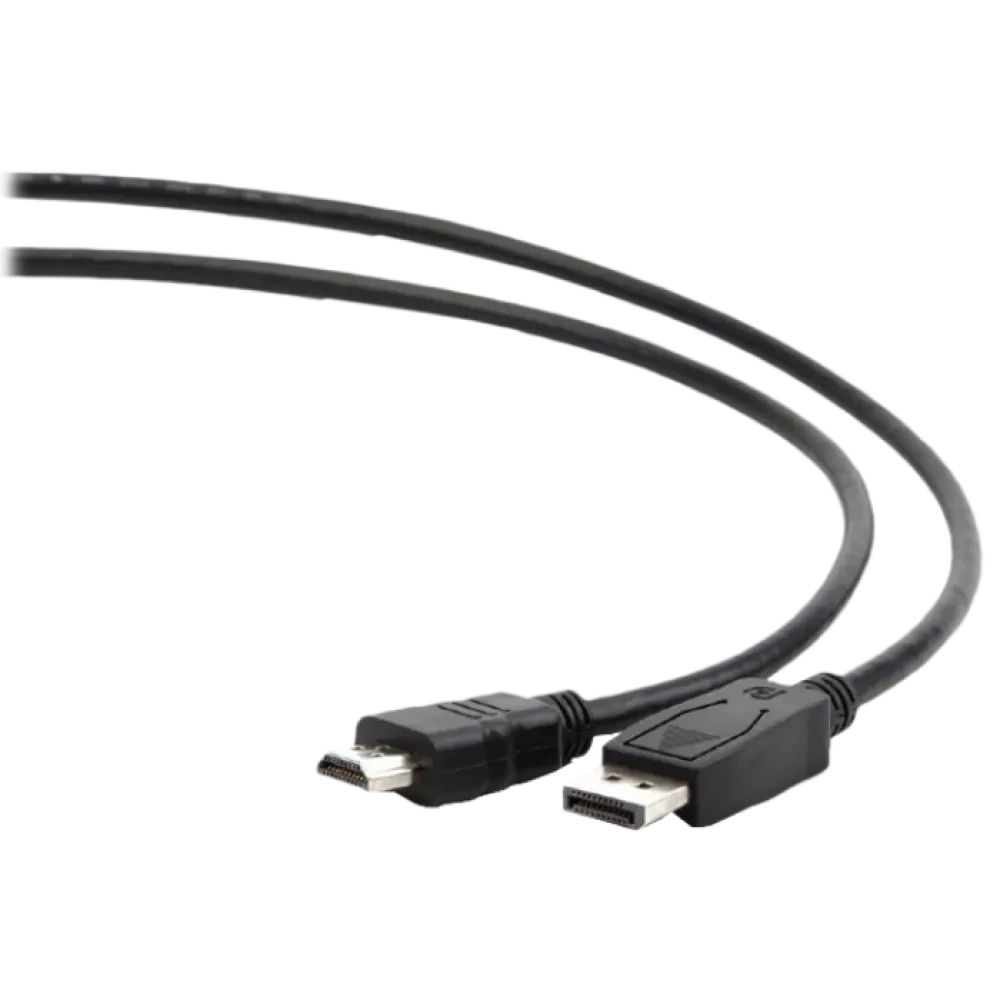 Видео кабель Cablexpert CC-DP-HDMI-3M, DisplayPort (M) - HDMI (M), 3м, Чёрный