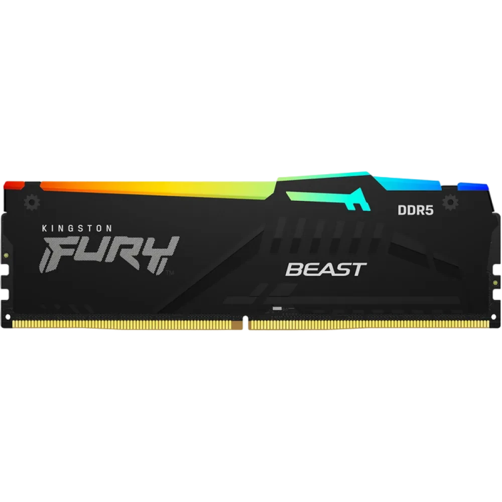 Memorie RAM Kingston FURY Beast RGB, DDR5 SDRAM, 5200 MHz, 64GB, KF552C36BBEAK2-64