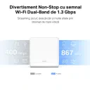 Sistem Wi-Fi Mesh MERCUSYS Halo H30G (2-pack), Alb