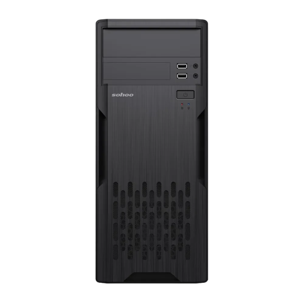 Компьютерный корпус Sohoo 2810BK, Midi-Tower, ATX, Чёрный