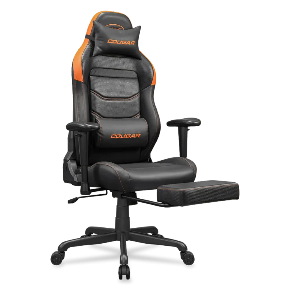 Scaun Gaming Cougar Explore Neo, PVC Piele, Negru | Portocaliu