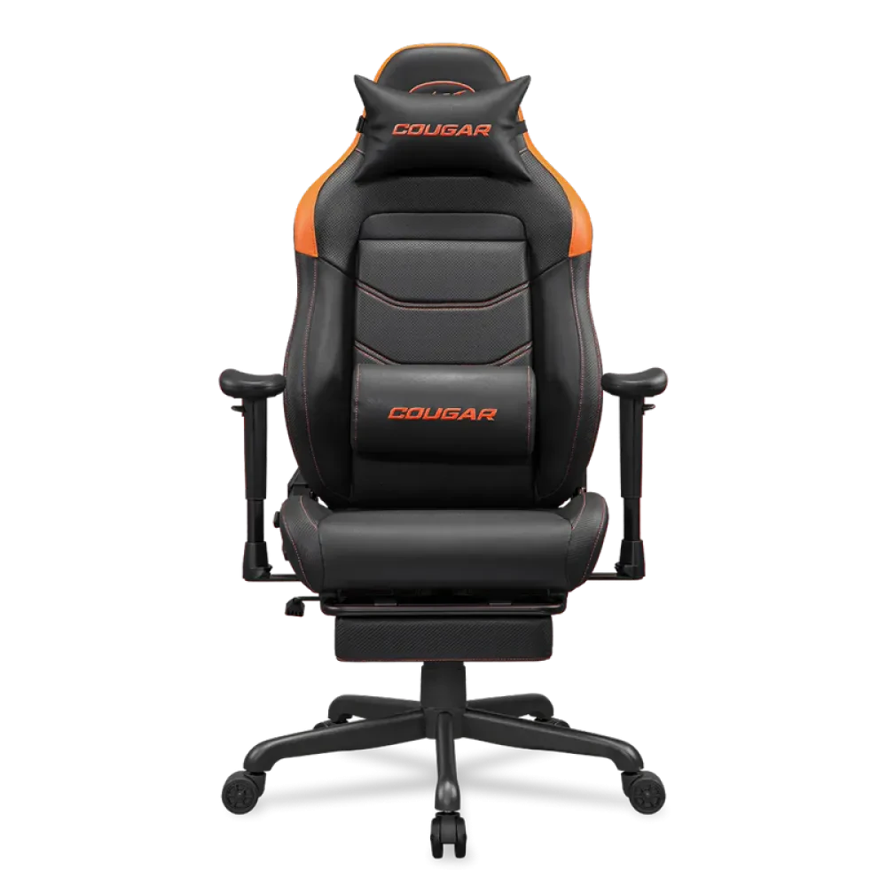 Scaun Gaming Cougar Explore Neo, PVC Piele, Negru | Portocaliu