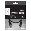 Patch cord Cablexpert PP6U-0.5M/BK, Cat6 UTP, 0,5m, Negru