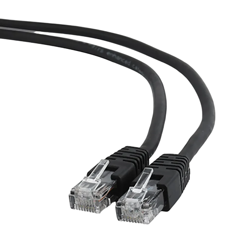 Patch cord Cablexpert PP6U-0.5M/BK, Cat6 UTP, 0,5m, Negru