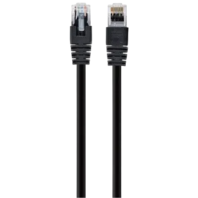 Patch cord Cablexpert PP6U-0.5M/BK, Cat6 UTP, 0,5m, Negru