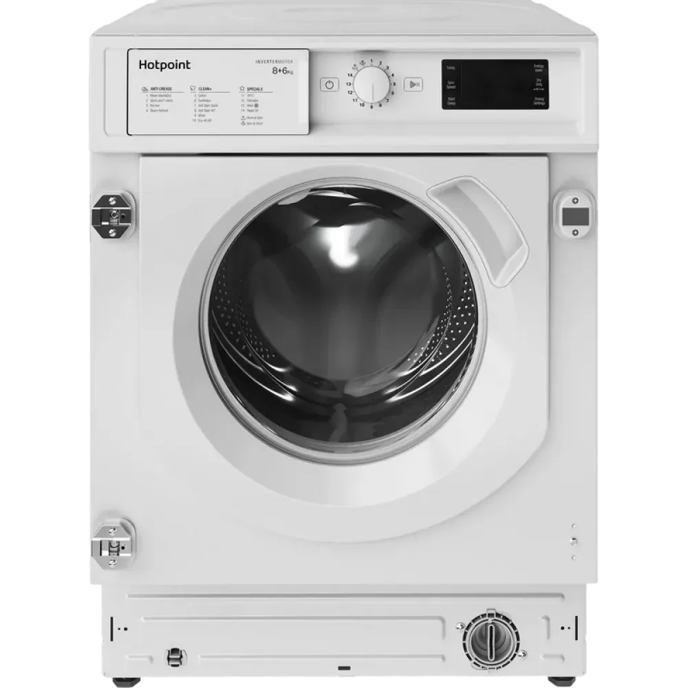 Mașină de spălat cu uscător Hotpoint-Ariston BI WDHG 861485 EU, 8kg, Alb