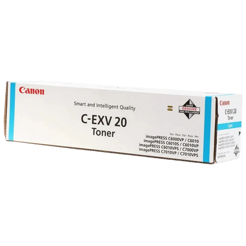Тонер-картридж Canon C-EXV20, 1,6кг, Голубой