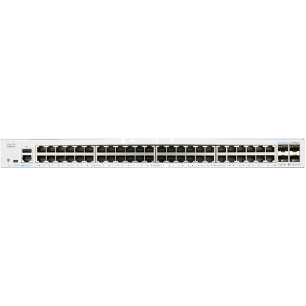 Сетевой коммутатор Cisco CBS250-48T-4X, 48x 10/100/1000 Мбит/с